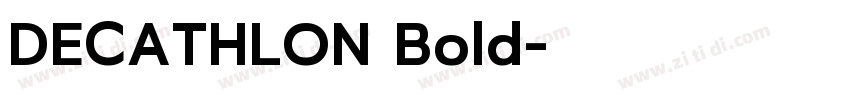 DECATHLON Bold字体转换